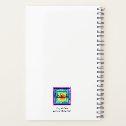 Eén kleine speelgoedjournaal afspelen notitieboek (Achterkant)