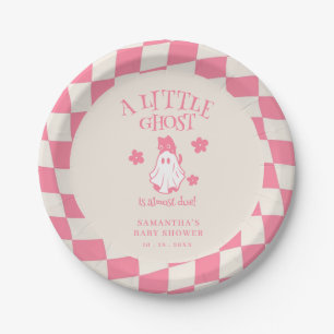Een kleine spook retro Halloween baby shower Papieren Bordje