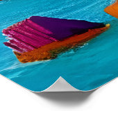 Een kleine stad bij het zee | AI Art Poster (Hoek)