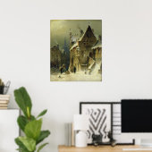 Een kleine stad in de Rijn Poster (Thuiskantoor)