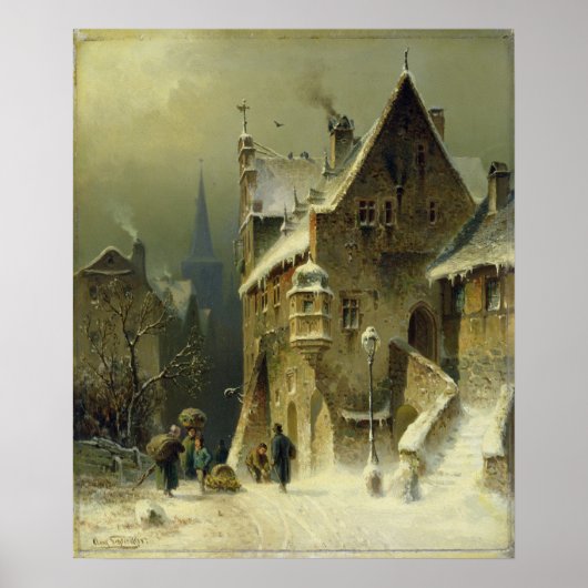 Een kleine stad in de Rijn Poster (Voorkant)