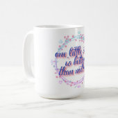 een kleine stap beter dan niets koffiemok (Voorkant links)