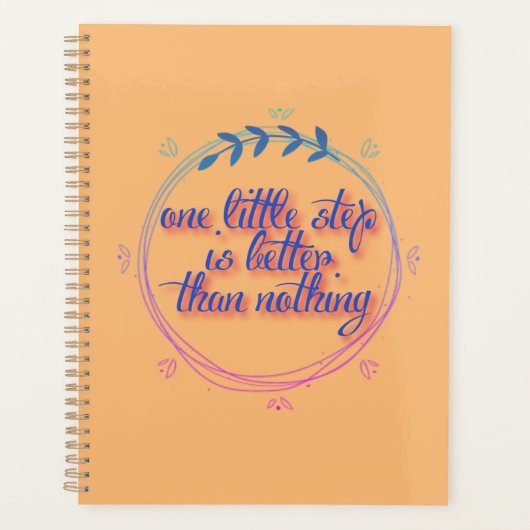 een kleine stap beter dan niets planner (Voorkant)