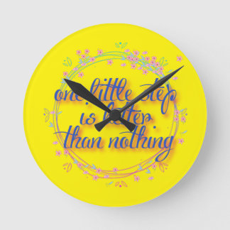 een kleine stap beter dan niets ronde klok