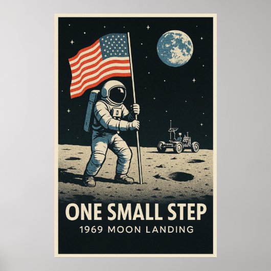 Een kleine stap poster (Voorkant)
