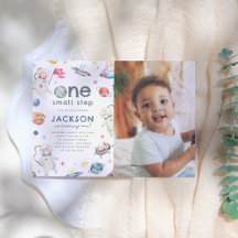 Een kleine stap | Space Animals 1e verjaardag foto