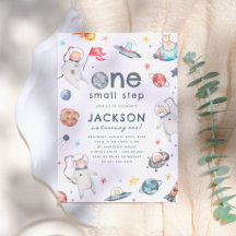 Een kleine stap | Space Animals 1e verjaardagsfees