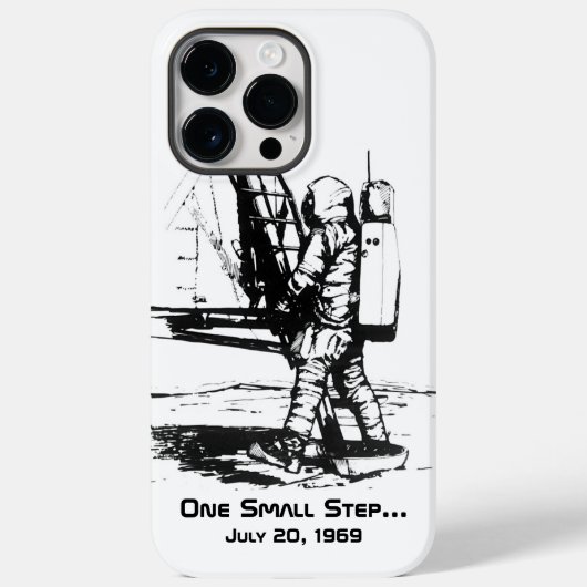 Eén kleine stapje Apollo 11-bewegend landing Case-Mate iPhone Case (Achterkant)