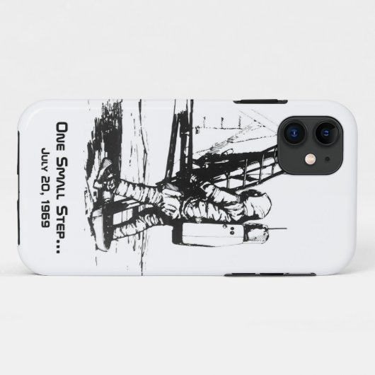 Eén kleine stapje Apollo 11-bewegend landing Case-Mate iPhone Case (Achterkant (horizontaal))