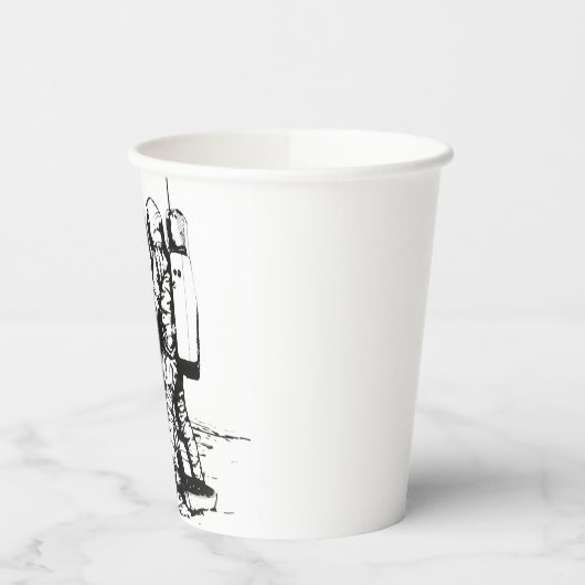 Eén kleine stapje Apollo 11-bewegend landing Papieren Bekers (Links)