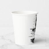 Eén kleine stapje Apollo 11-bewegend landing Papieren Bekers (Rechts)