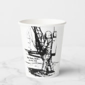 Eén kleine stapje Apollo 11-bewegend landing Papieren Bekers (Voorkant)