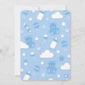 Een kleine Star Baby shower Uitnodigen Kaart (Achterkant)