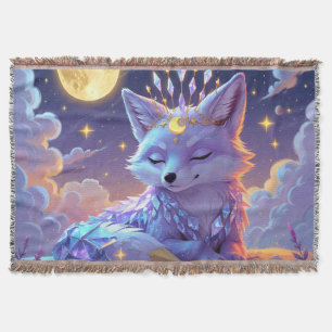 Een kleine Star Whisper Moonlit Fox die vredig sla Deken