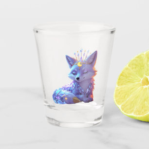 Een kleine Star Whisper Moonlit Fox die vredig sla Shot Glas