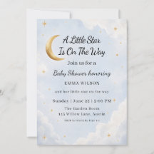 Een Kleine Ster Is Op Weg Hemels Baby Shower