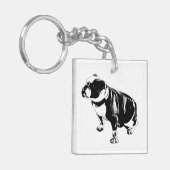 Een Kleine Stoel van Rust Sleutelhanger (Voorkant Links)