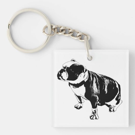 Een Kleine Stoel van Rust Sleutelhanger (Voorkant)