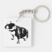 Een Kleine Stoel van Rust Sleutelhanger (Achterkant)