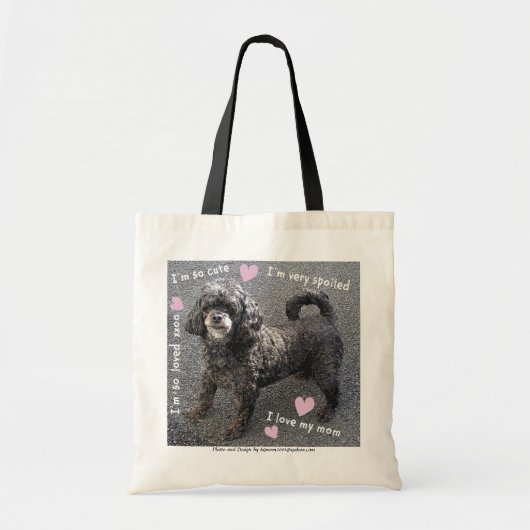 Een kleine stommeling, een stuitende hond tote bag (Voorkant)