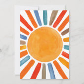 Een kleine straal van Sunshine Boy Baby shower Kaart (Achterkant)