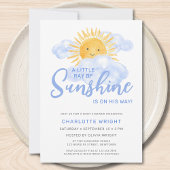 Een kleine straal van Sunshine Boy's Baby shower Kaart