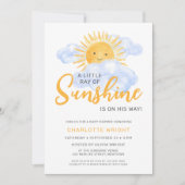 Een kleine straal van Sunshine Boy's Baby shower Kaart (Voorkant)