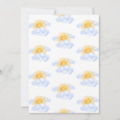 Een kleine straal van Sunshine Boy's Baby shower Kaart (Achterkant)