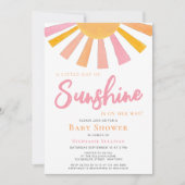 Een kleine straal van Sunshine Girl's Baby shower Kaart (Voorkant)