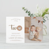 Een kleine stropdas draait twee Boho-dag. Kaart (Staand voorkant)