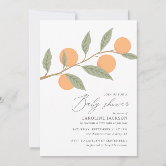 Een kleine stropdas is onderweg Baby shower Kaart (Voorkant)