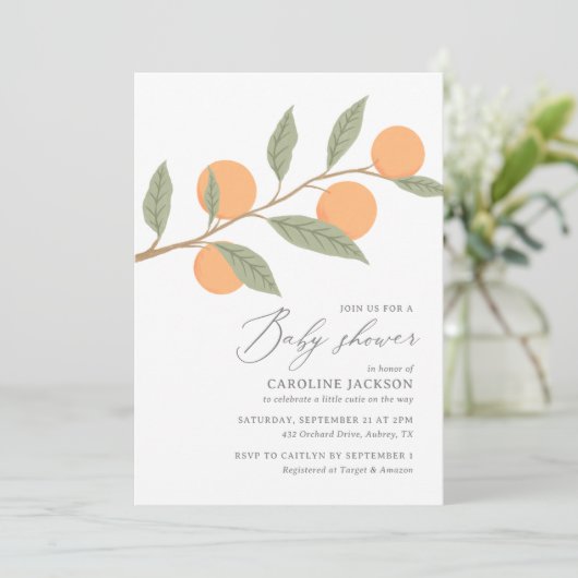 Een kleine stropdas is onderweg Baby shower Kaart (Staand voorkant)