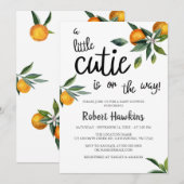 Een kleine stropdas is onderweg Baby shower Kaart (Voorkant / Achterkant)