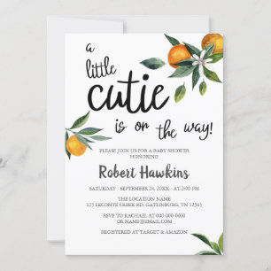 Een kleine stropdas is onderweg Baby shower Kaart