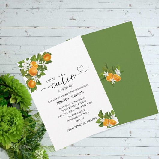 Een kleine stropdas is onderweg naar baby shower kaart