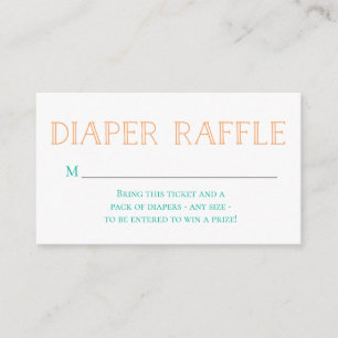 Een kleine stropdas is onderweg naar de luierkaart informatiekaartje