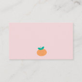 Een kleine stropdas is onderweg naar de luierkaart informatiekaartje (Achterkant)