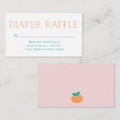 Een kleine stropdas is onderweg naar de luierkaart informatiekaartje (Voorkant / Achterkant)