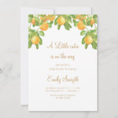 Een kleine stropdas is op weg naar Oranje Baby sho Kaart (Voorkant)