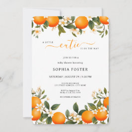 Een kleine stropdas is op weg naar Oranje Baby sho Kaart