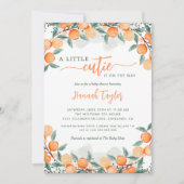 Een kleine stropdas is op weg naar Oranje Baby sho Kaart (Voorkant)