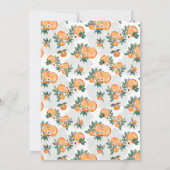 Een kleine stropdas is op weg naar Oranje Baby sho Kaart (Achterkant)