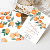 Een kleine stropdas is op weg naar Oranje Baby sho Kaart