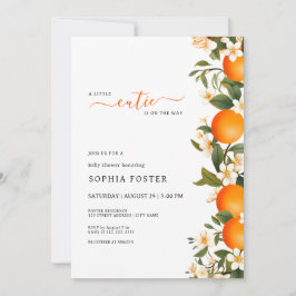 Een kleine stropdas is op weg naar Oranje Baby sho Kaart