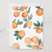 Een kleine stropdas is op weg naar Oranje Baby sho Kaart (Achterkant)