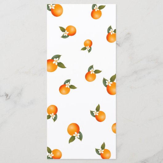 Een kleine stropdas is op weg naar Oranje Baby sho Menu (Achterkant)