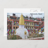 Een kleine Stupa in Katmandu Briefkaart (Voorkant / Achterkant)