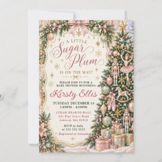 Een Kleine Suikerpruim Is Op Weg Baby Shower Kaart