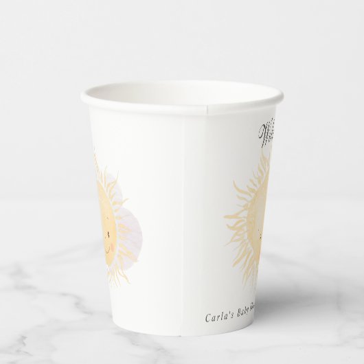 Een kleine Sunshine Sky op maat gemaakte papierbek Papieren Bekers (Rechts)