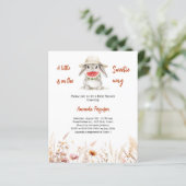 Een kleine Sweetie bunny Baby shower uitnodiging (Staand voorkant)